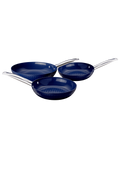 Diamant Antihaft-XXL Pfannen 3er blau
