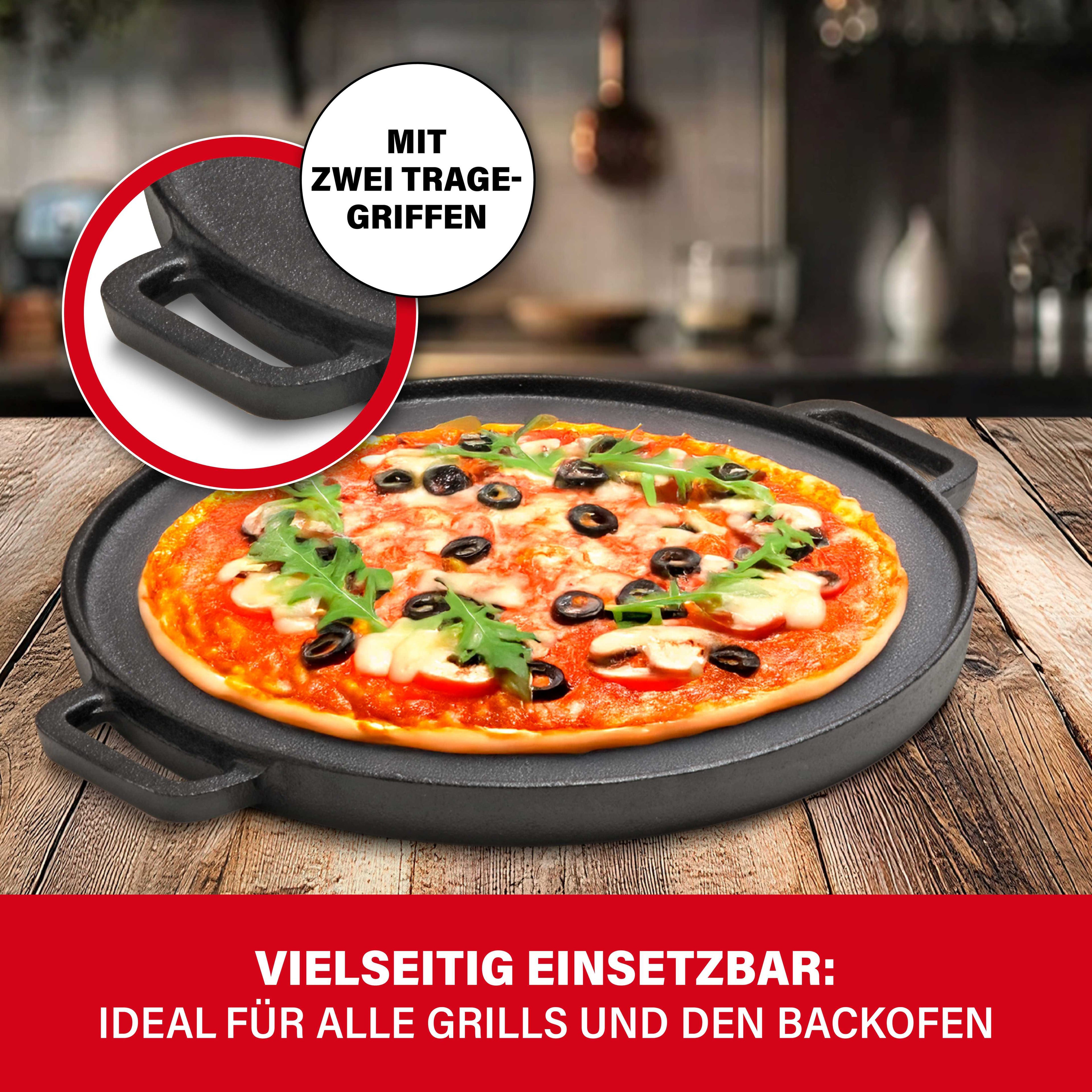 BBQ Boss 2 in 1 Grillplatte rund, 30cm