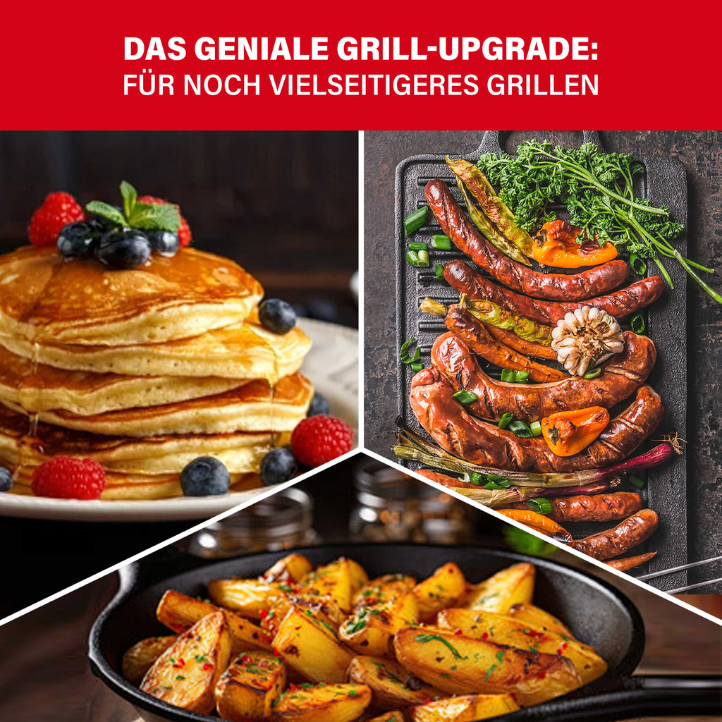 BBQ Boss Gusseisen Grillplatte 2 in 1