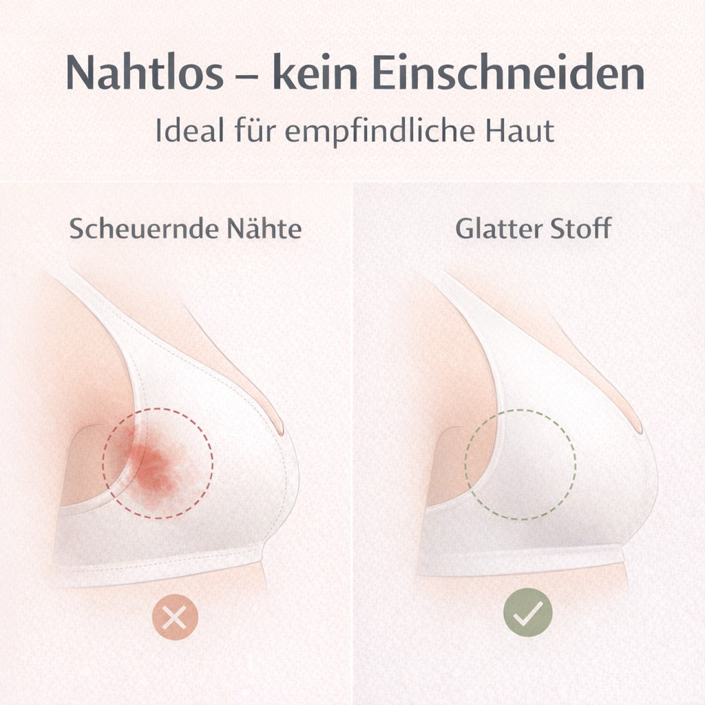 Smart Tex Sport BH 3er Set "Sporty" Klassik, Gr. L - Smarttex Sport BH-Set Damen – 3er Set Sport-BHs, Bequemer Komfort-BH ohne Bügel, Atmungsaktiv & Elastisch, Ideal für Fitness, Yoga, Training und Alltag, Größe L