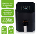 Smart Kittchen Heissluft-Fritteuse, 3,3L, 1200W, digital, Touch-Screen