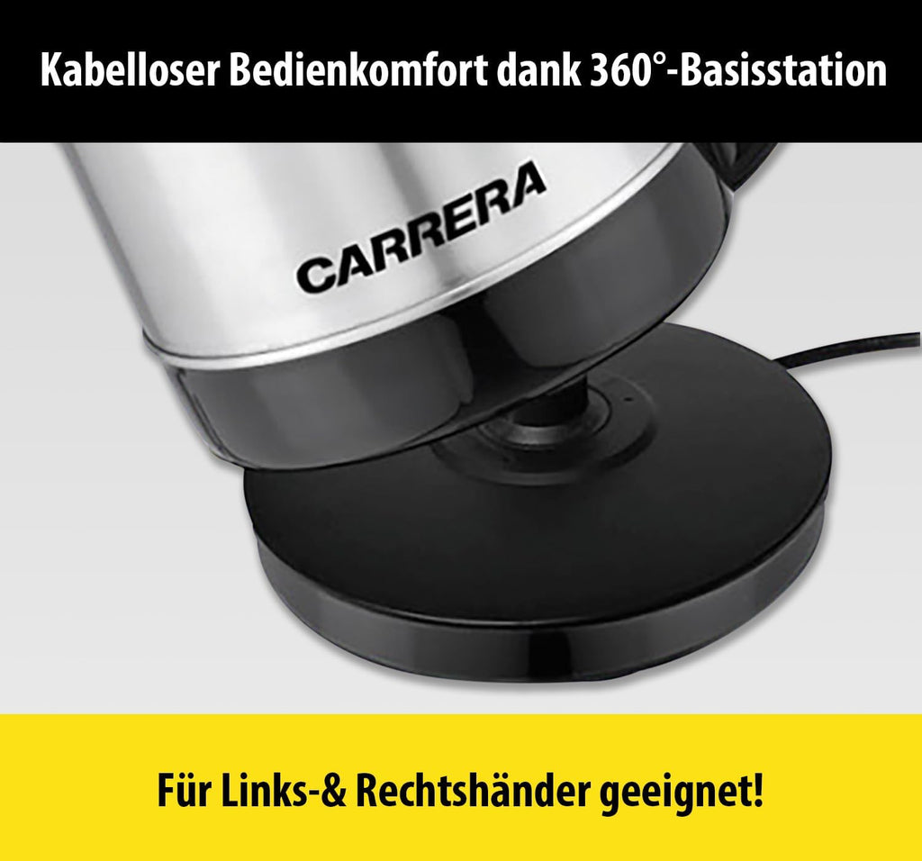 Carrera Wasserkocher Edelstahl 1,7 Liter
