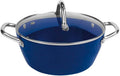 Ceraflon Prestige Diamant Antihaft XXL Kochtopf 24cm inkl. Glasdeckel, blau