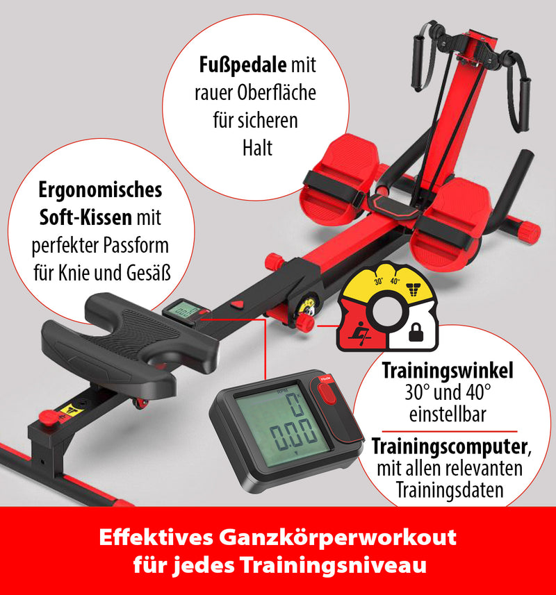 AbRowing Rudergerät & Bauchtrainer-2