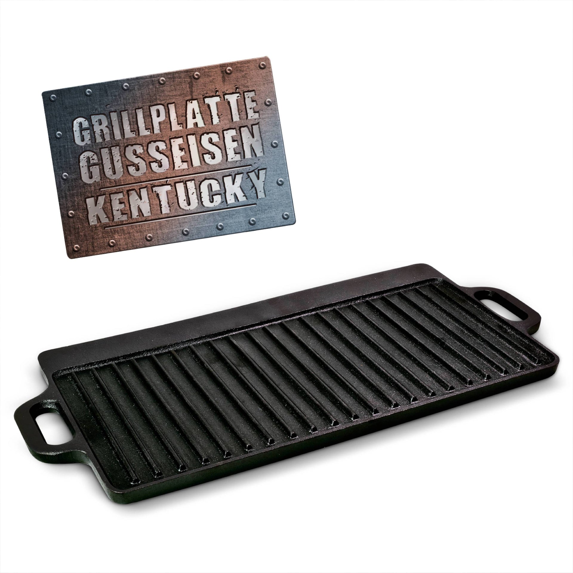 BBQ Boss Gusseisen Grillplatte 2 in 1