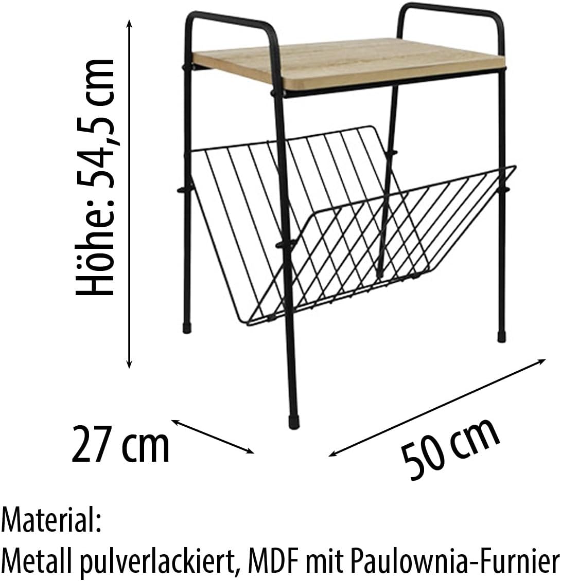 Beistelltisch mit Magazin-2