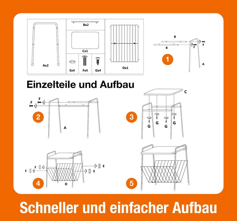 Beistelltisch mit Magazin-8