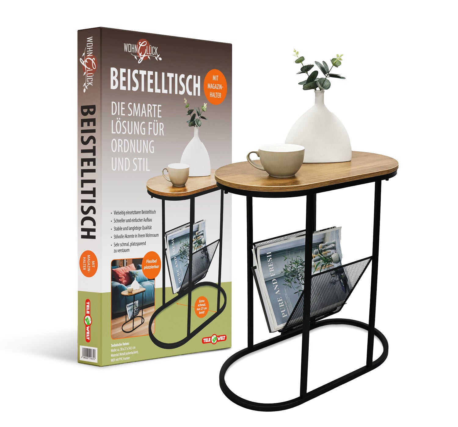 Beistelltisch oval