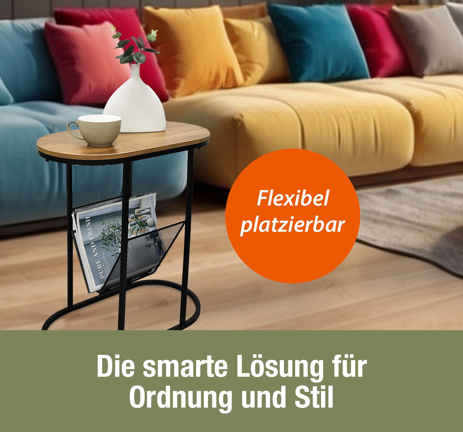 Beistelltisch oval-2