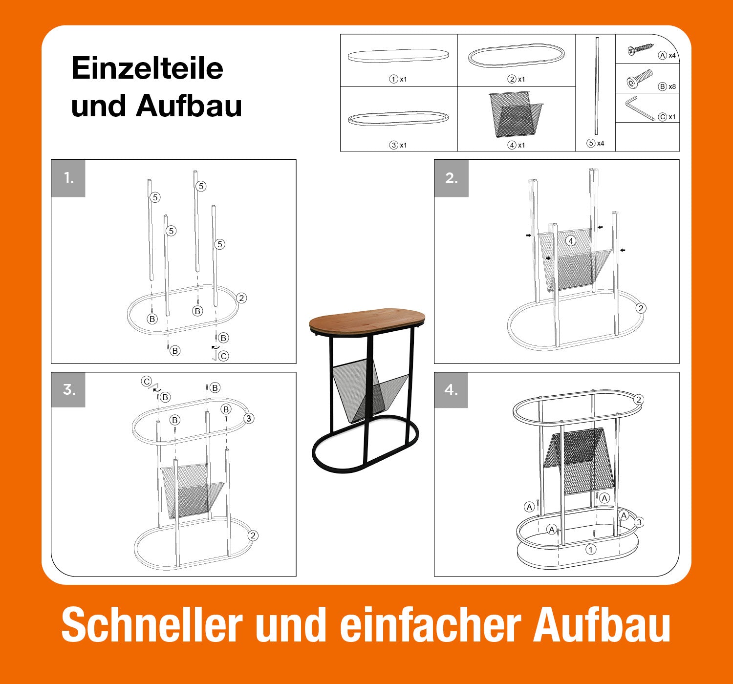 Beistelltisch oval-6