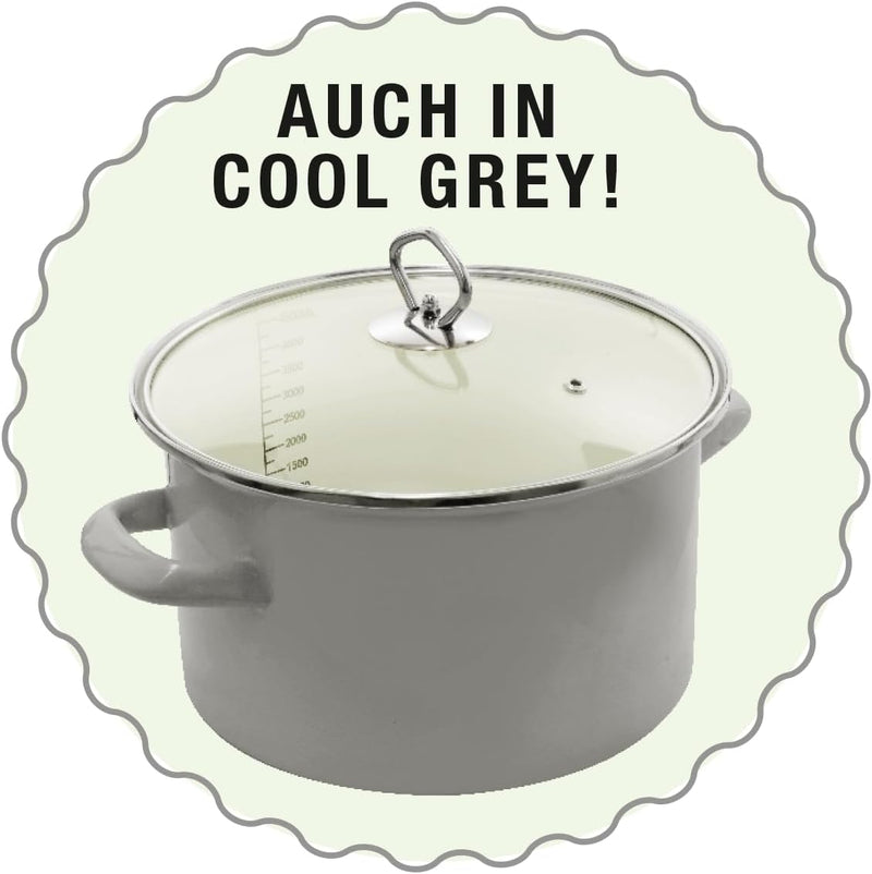 Ceraflon Emaille Topfset 7tlg cool grey-2