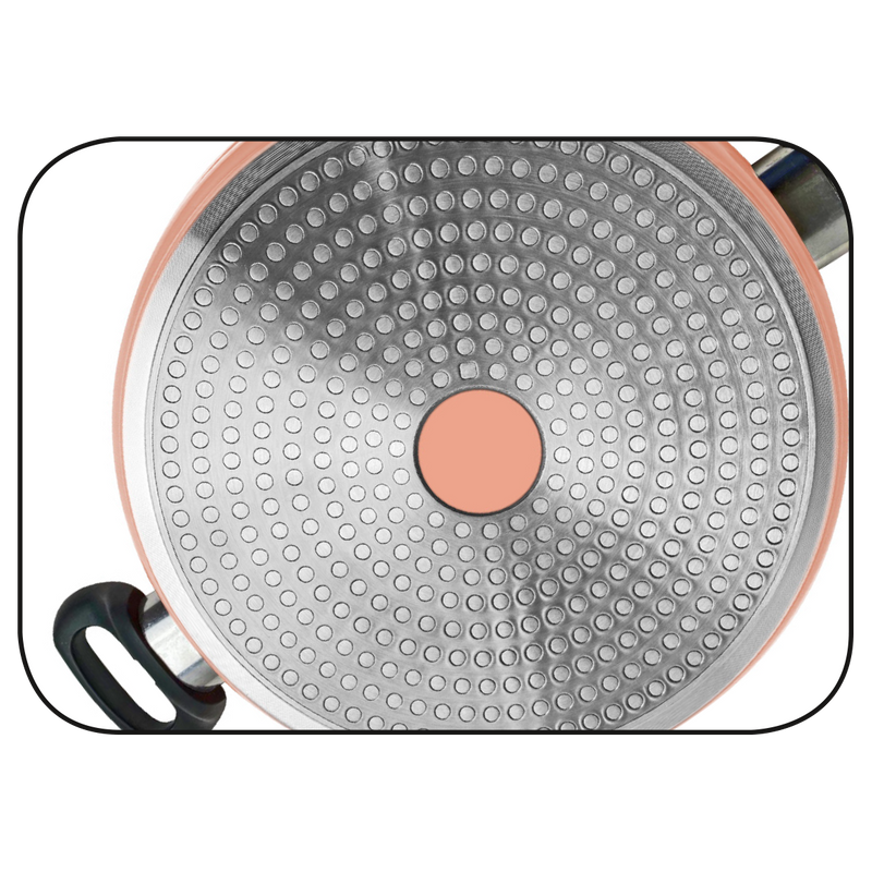 Ceraflon Hochraumpfanne 28cm mit Farbe Variante A Apricot-5