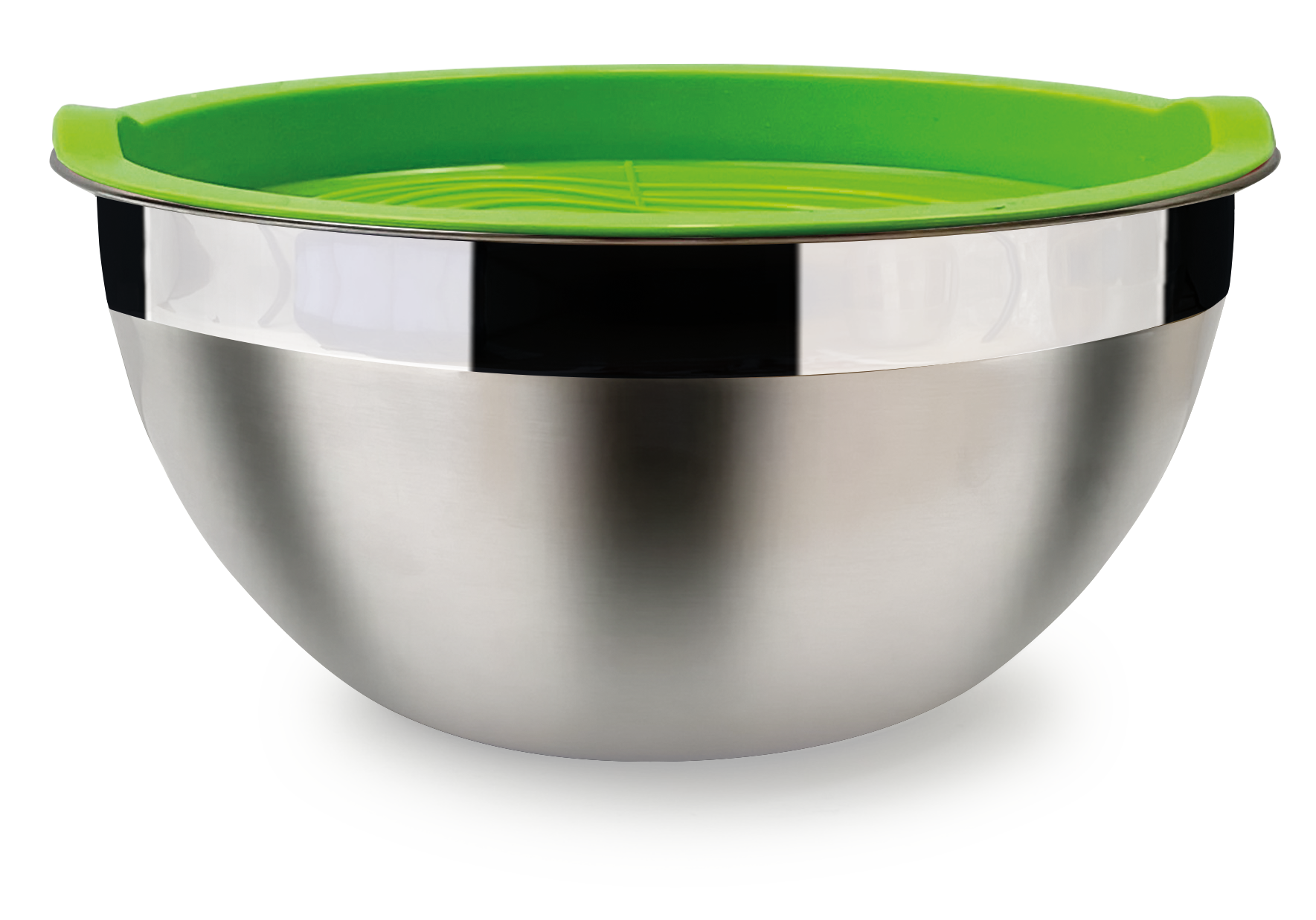 Cucinova Schüsselset Edelstahl 3-teilig, farbige Deckel (1,5 L / 2,5 L / 4 L )-1
