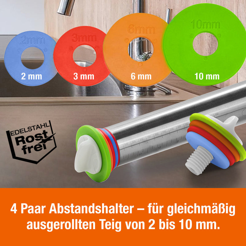 Cucinova verstellbare Teigrolle – Bild 3