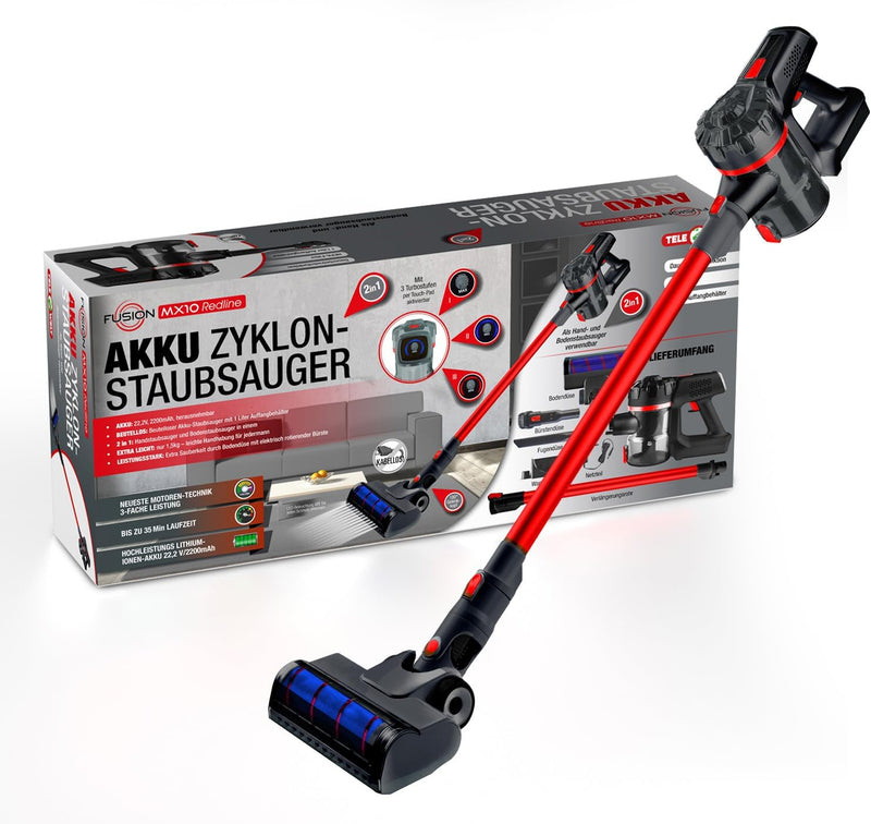 Fusion MX 10 Redline Akku Zyklonsauger-1