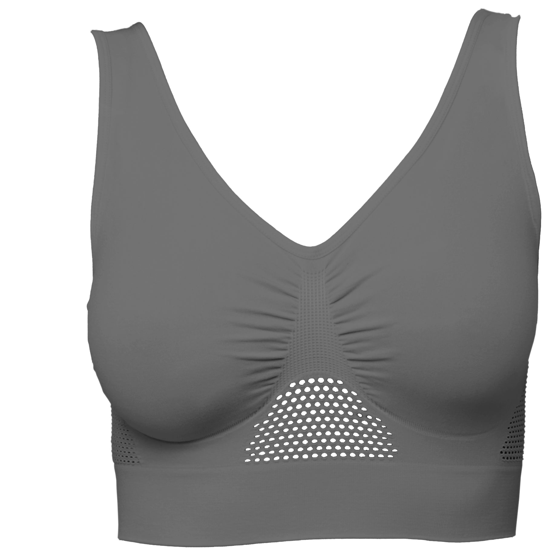 Smart Tex Sport BH 3er Set "Sporty" Trend, Gr. L (very peri, anthrazit, weiß)-1