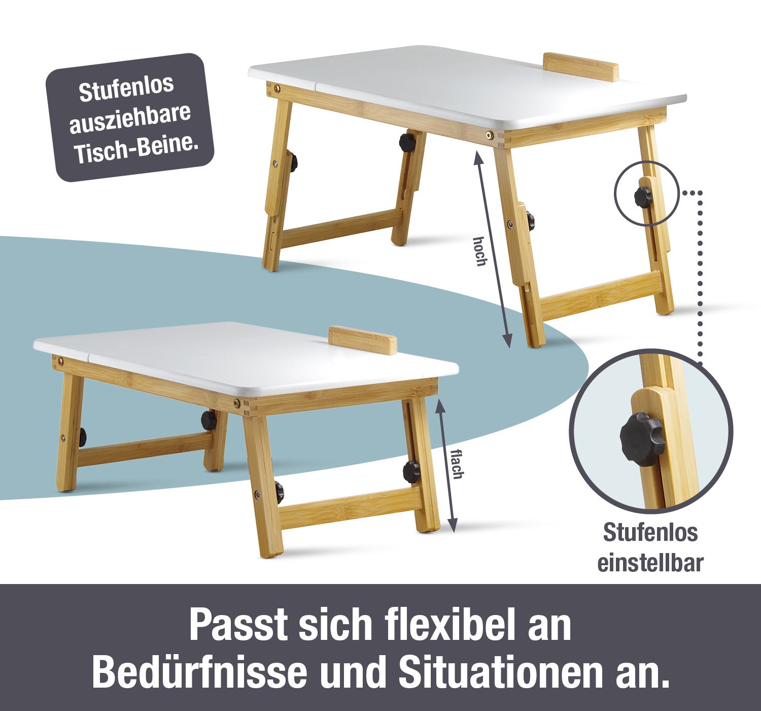 Telewelt Falttisch aus Holz-5